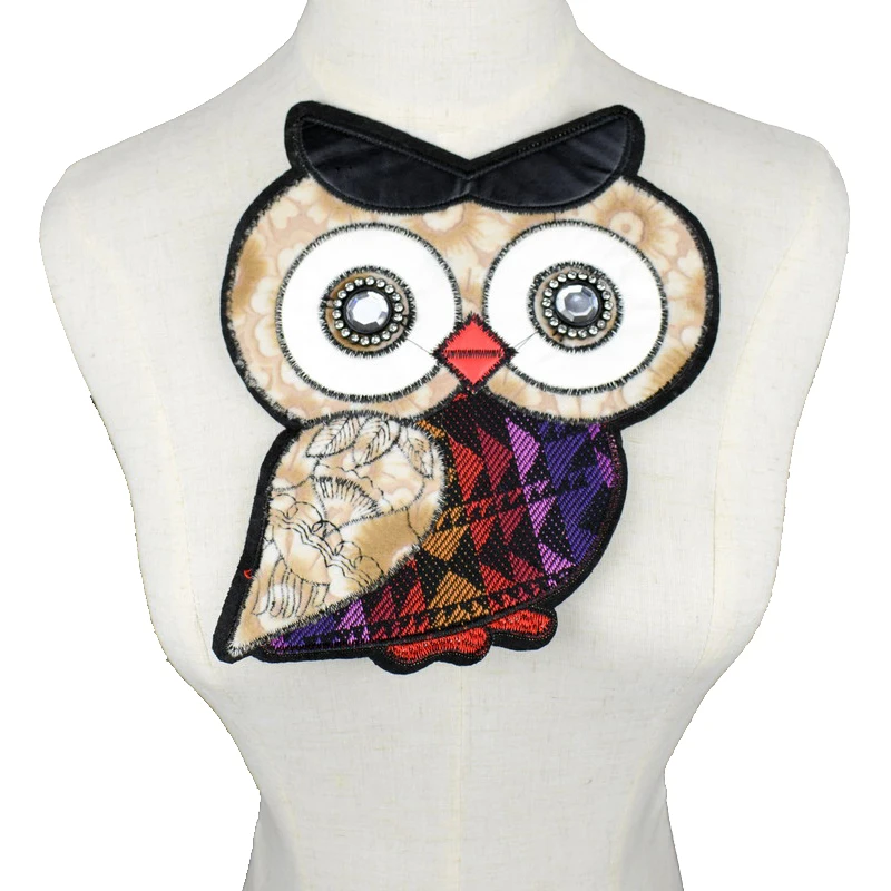 

Cute Owl Patch T-shirt Press Sticker Washable Sew On Transfers Patches for Girls Kid T Shirt Hoodies Sweater NL199