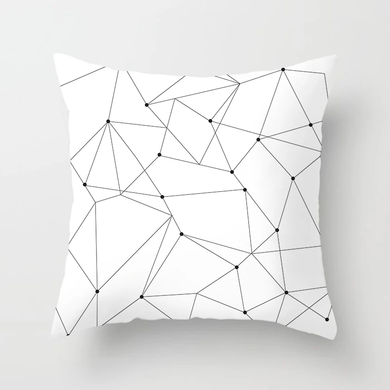 

Black and White style pillow case little spot print pillow cover cute sweet throw pillow cover 45*45 cm pillow cover