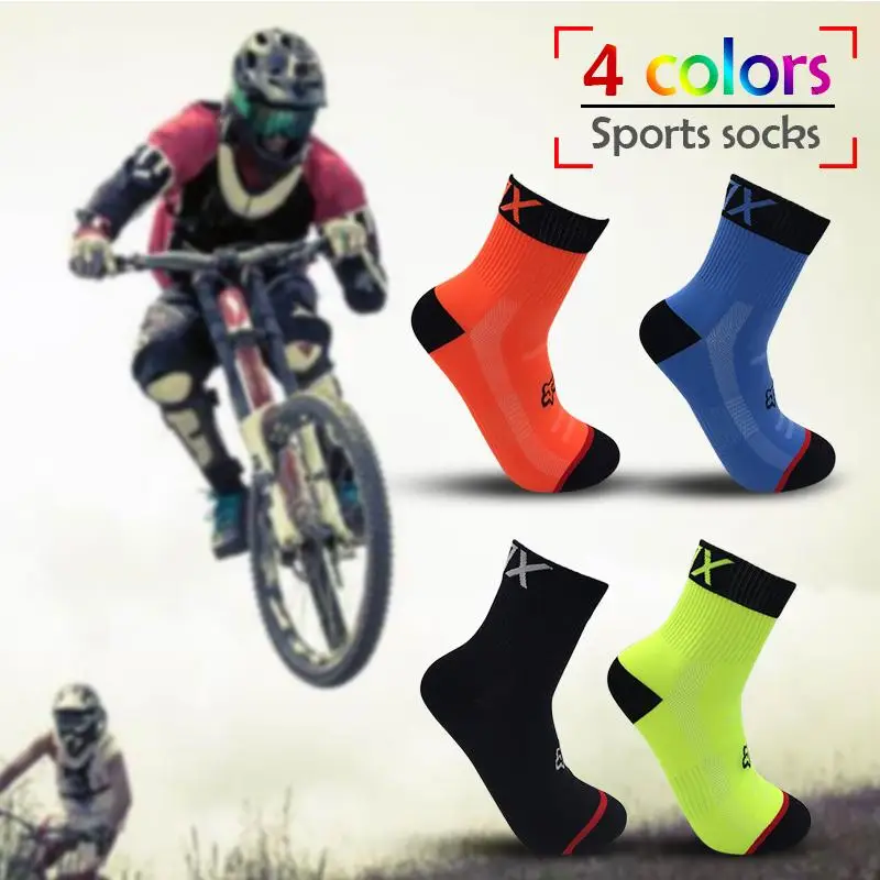 Breathable Cycling Socks Wicking Feet Protection Socks Outdoor Running Climbing Road Bike Nylon Socks Bicycle Equipment For Men