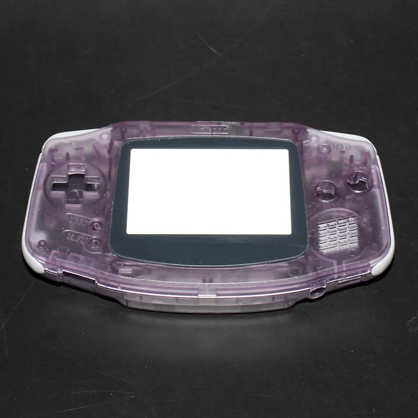 ChengHaoRan для Gameboy Advance Shell Полный корпус чехол для nintendo GBA Корпус чехол консоль кнопки отвертка - Цвет: Clear Purple