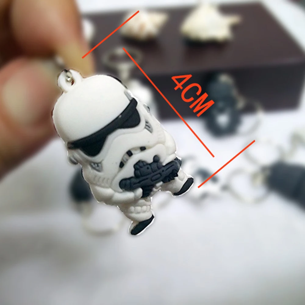 SUTI 1 pieza Llavero unids de Star War Darth Vader Storm Trooper acción Minifigure Llavero Star War figuras de acción juguete regalo Llavero
