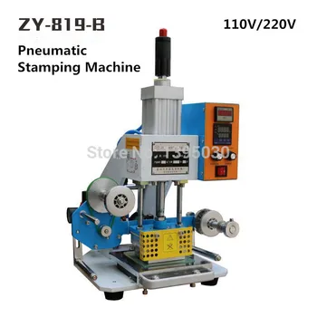 

ZY-819-B Pneumatic Stamping Machine Leather LOGO Creasing Machine,Code Printer,Name Card Embossing Machine 110/220V
