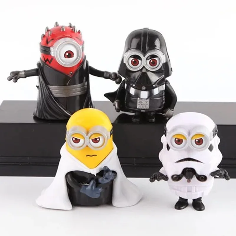 Online Shop 4 Pcsset 8 Cm Lucu Minion Cos Star Wars Stormtrooper