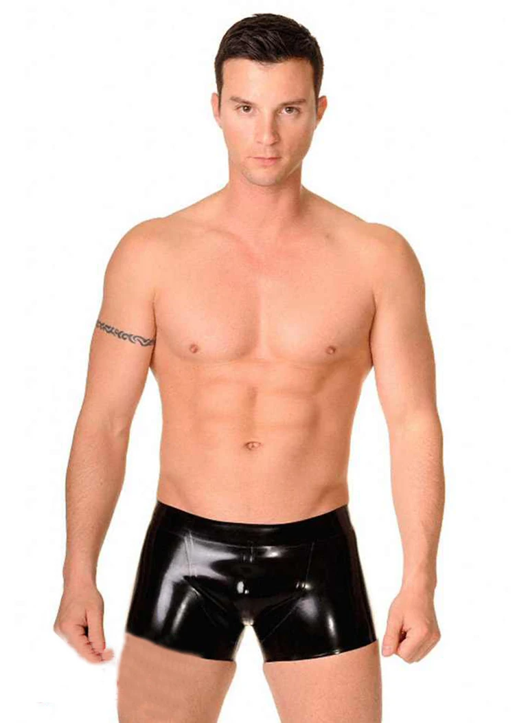 Exotic-Panties-Sexy-Mens-Natural-Latex-Boxer-Brief-CK-Boxer-Underwear
