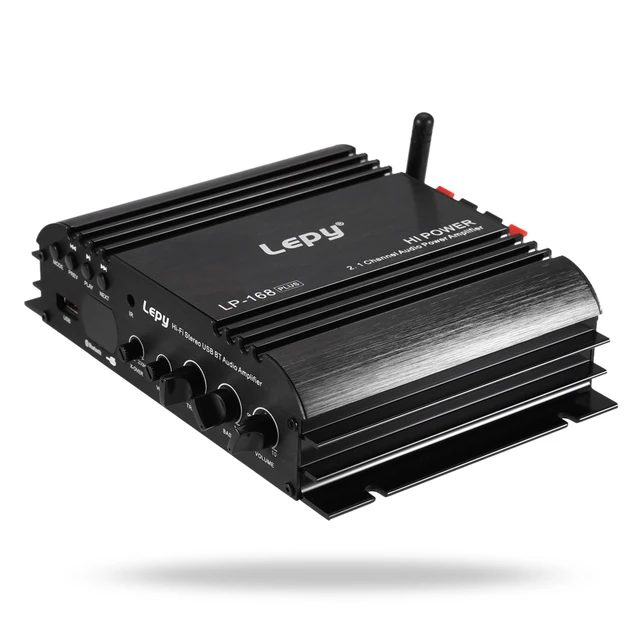 Best Offers LP-168 Plus Super Bass Digital Amplifier 2.1CH HiFi Stereo Audio Power Car Amplifiers Bluetooth Speaker US PLUG Remote Control