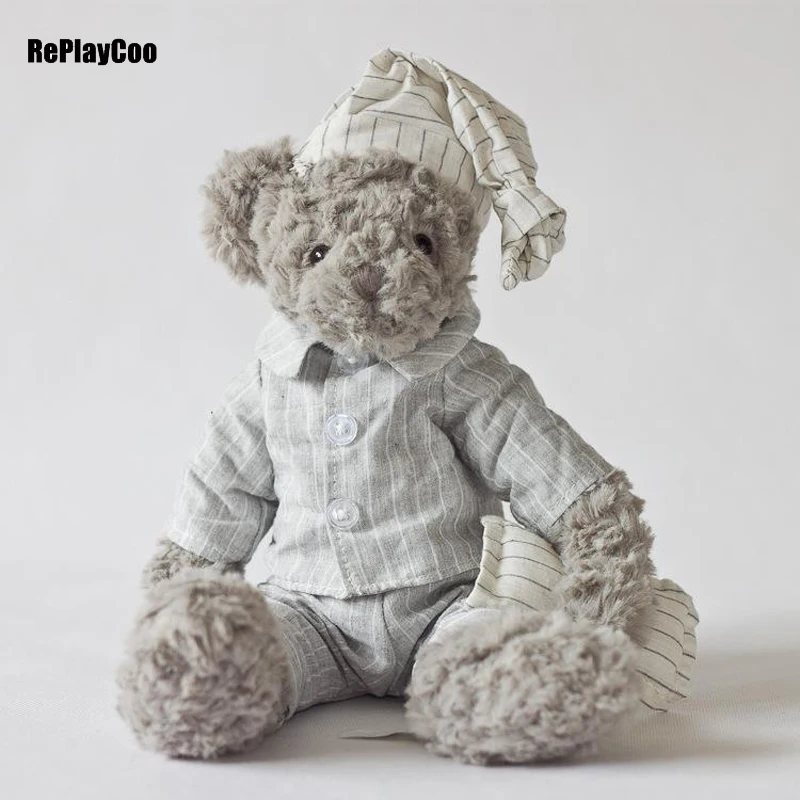 

Миниатюрный Плюшевый медведь 35 см/14 дюймов, мягкие плюшевые игрушки, маленький медведь, серые мягкие игрушки, пушистый кулон, детский подарок на день рождения, украшение для вечеринки, куклы