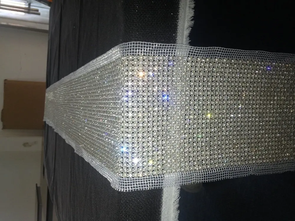 Pearl Diamond Table Runner Wedding Table Runner Party Home