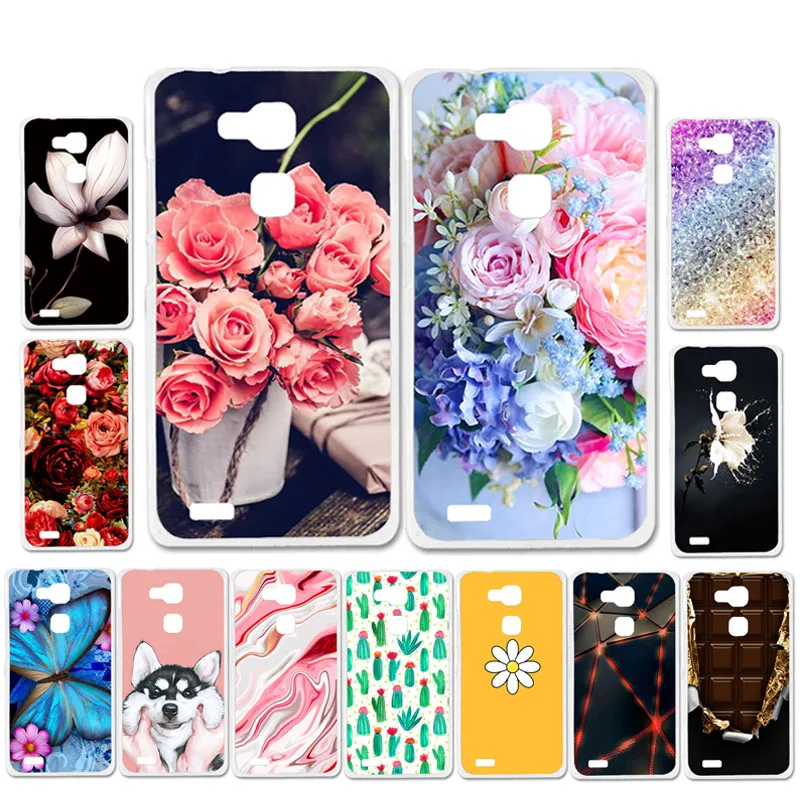

Ojeleye DIY Patterned Silicon Case For Huawei Mate 7 Case Soft TPU Cartoon Phone Cover Mate 3 Covers Bags Anti-knock Shell