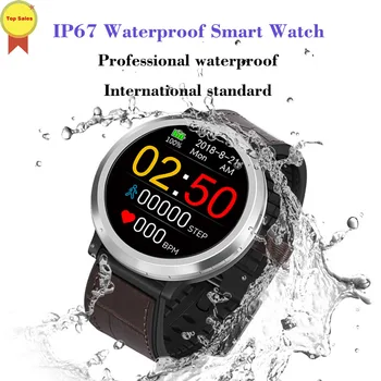 

Smart bracelet blood pressure smartwatch sleep tracker Bluetooth sport wristband leather silicon smart band pk xaomi mi band 3