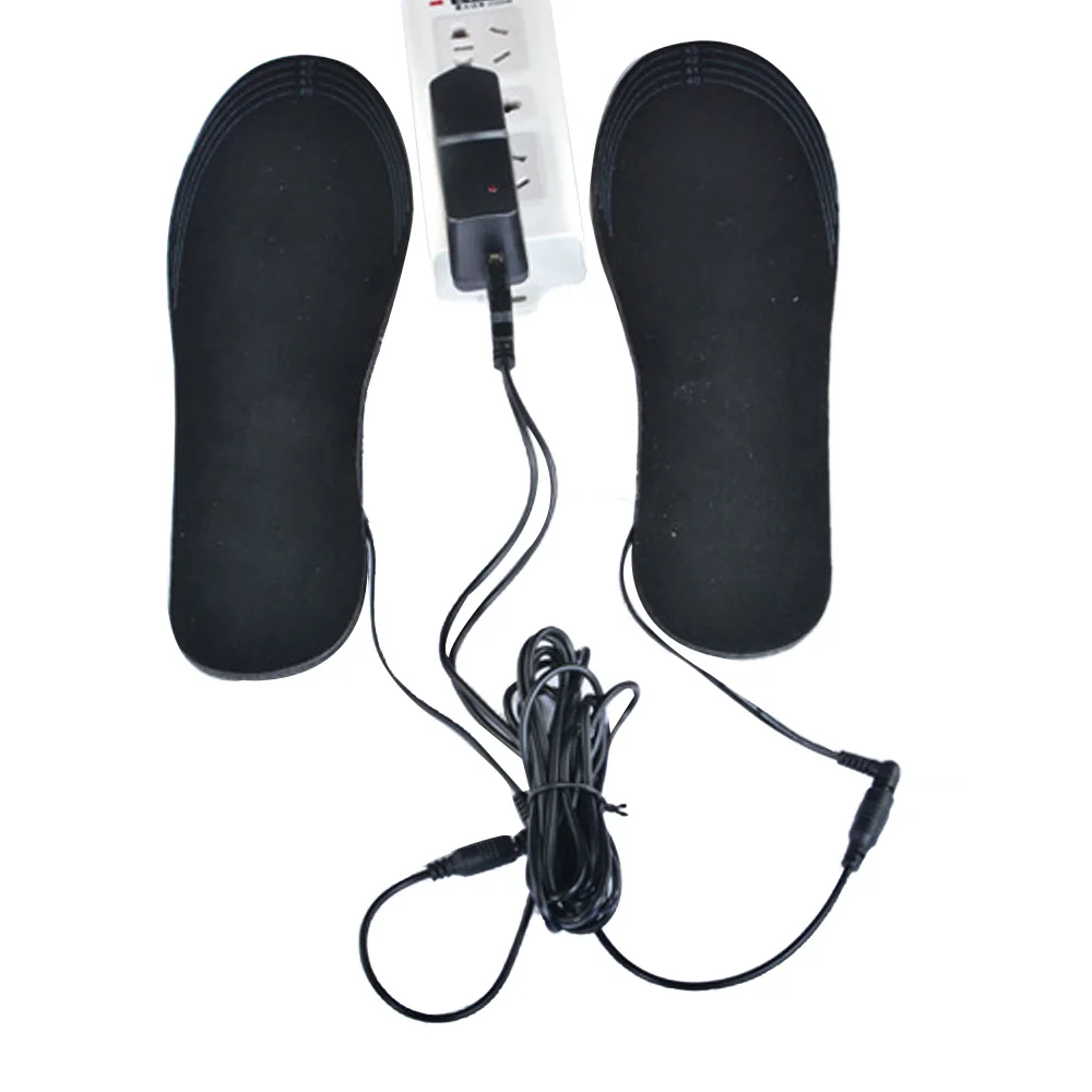 Электрический ноги с подогревом Черный Прочный носок стельки с подогревом обуви EVA зимняя одежда сохраняет тепло зимняя стелька