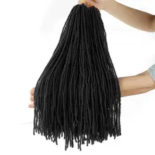 Sister Locks  Dreadlocks Ombre or Pure Color 18 Inch Blonde Brown Bug Synthetic Braids for Women Crochet Hair