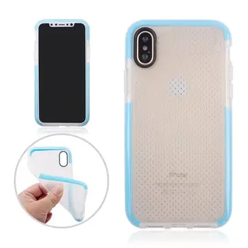 

10pcs/lot New Dual color ball soft TPU Cover case For iPhone X