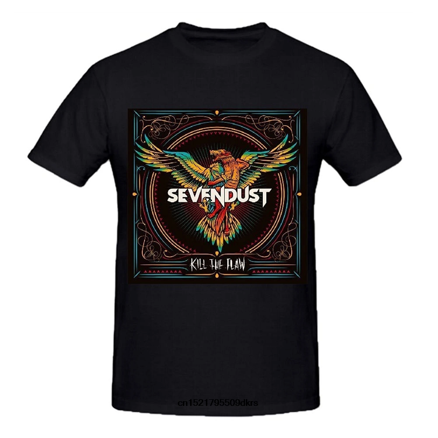Мужская футболка Sevendust Kill The Flaw DIY Футболки с коротким рукавом забавная новинка wo
