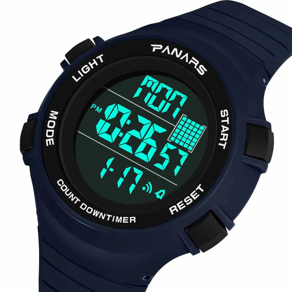Sports Watches Chronos Countdown LED Digital Watch Waterproof Date Display Luminous Wristwatch Men's Clock Montre Homme Sports Watches Chronos Countdown LED Digital Watch Waterproof Date Display Luminous Wristwatch Men's Clock Montre Homme
