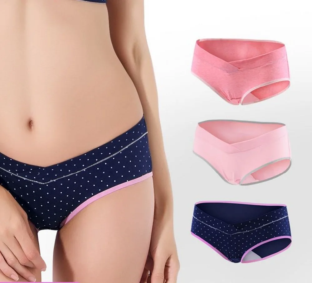 3PCS/Lot cotton Pregnancy Maternity Women Underwear Panties pregnant