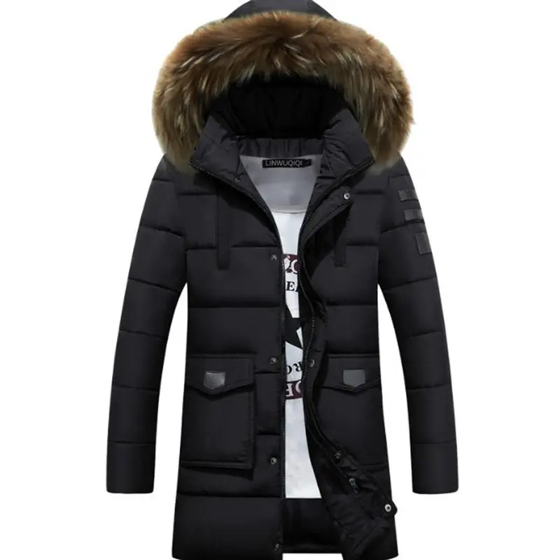 B Parka Men Cotton Thick Cotton Jacket New Long Winter Parkas Warm Fashion Business Cotton Jackets Coats Fur Collar B Parka Men Cotton Thick Cotton Jacket New Long Winter Parkas Warm Fashion Business Cotton Jackets Coats Fur Collar
