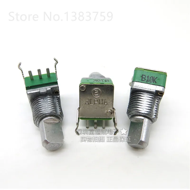 

Precision RD901F-B10K B20K B100K A250K 15MM half shaft single unit potentiometer