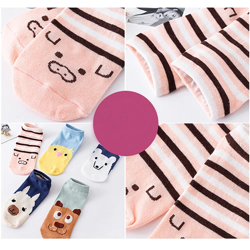 1 пара; женские удобные хлопковые носки с рисунком; тапочки; короткие носки; 9,4