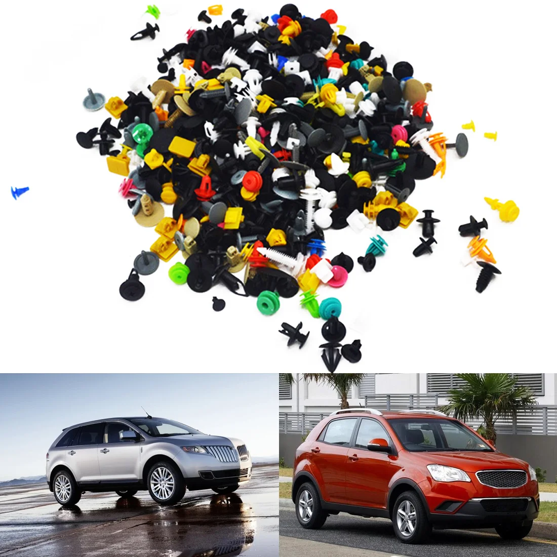 Dewtreetali 100/500/1000 шт. Автомобильные смешанные дверные обрезные панельные крепежные