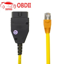 Для BMW F-series диагностический кабель Ethernet для OBD2 YDL для передачи данных кабель obd-ii E-SYS кабеля кодрирования Скрытая данных ENET