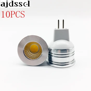 オンライン 10X 新 LED スポットライトミニ 6 ワット MR16 GU5.3 AC/DC12V COB スポット電球ランプ光エネルギー節約 Led 照明送料無料超高輝度