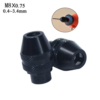 

mini drill chucks keyless drill chuck for dremel Rotary Tools dremel Accessories 0.4-3.2mm small drill chuck for flexible shaft