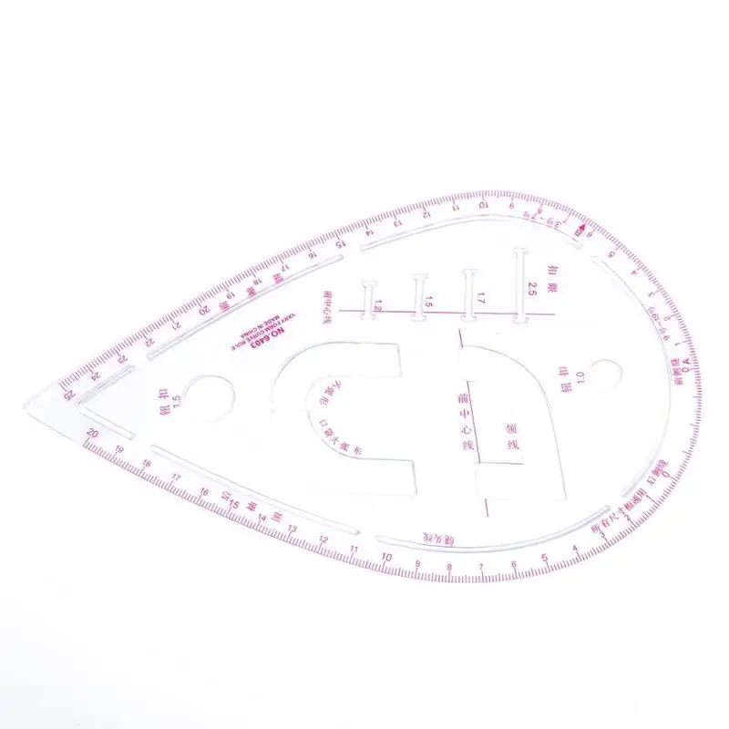 1 шт., пластиковая кривая Метрическая швейная линейка, измерительная линейка для портновского шитья, кривая линейка, дизайнерский узор, инструменты для изготовления платьев