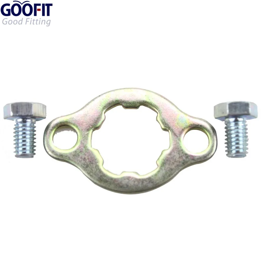 

GOOFIT 20mm Engine Sprocket Retainer Plate Sets for 50cc 70cc 90cc 110cc 125cc 150cc 200cc 250cc ATV Dirt Bike Go Kart Pit Bike