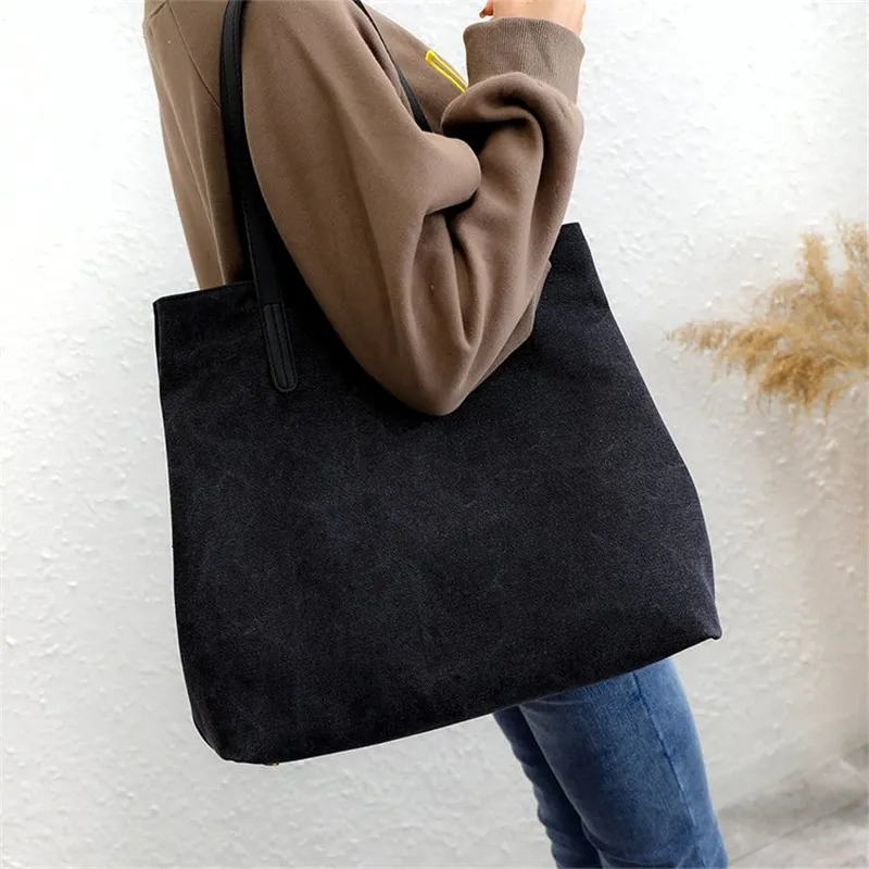 Cena Duża torba na ramię zakontraktowana Joker 100% płótno wypoczynek lub torba podróżna duża pojemność solidna torba na zakupy mężczyzna i kobieta torebka