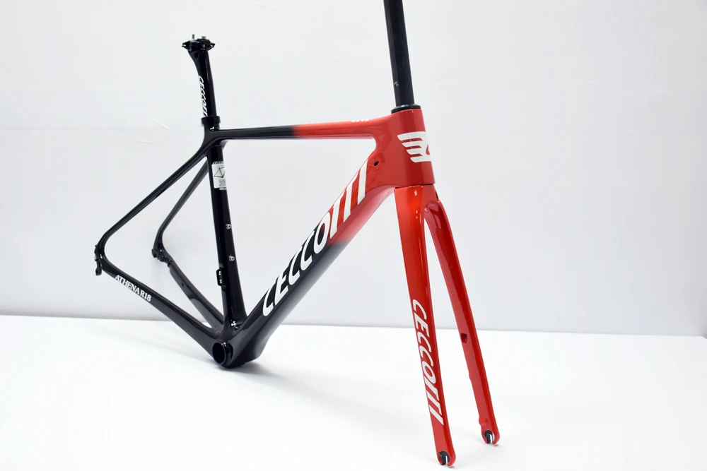 Excellent Disc brake carbon road bike frame Ceccotti carbon speed road bicycle frame 43/46/50/52cm 5