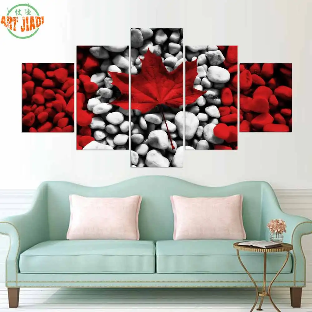 New 4 Piece or 5 Piece Canvas Art CANADA FLAG CANVAS PAINTING art