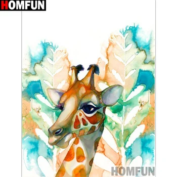 

HOMFUN Full Square/Round Drill 5D DIY Diamond Painting "Cartoon giraffe" 3D Embroidery Cross Stitch 5D Home Decor A13054
