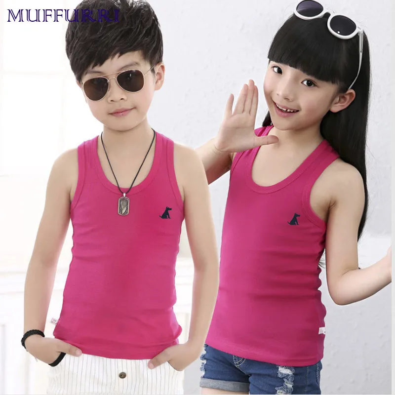 Muffurri Baby Boys Girls Tank Tops Summer Causal Clothes Tees Dog Print