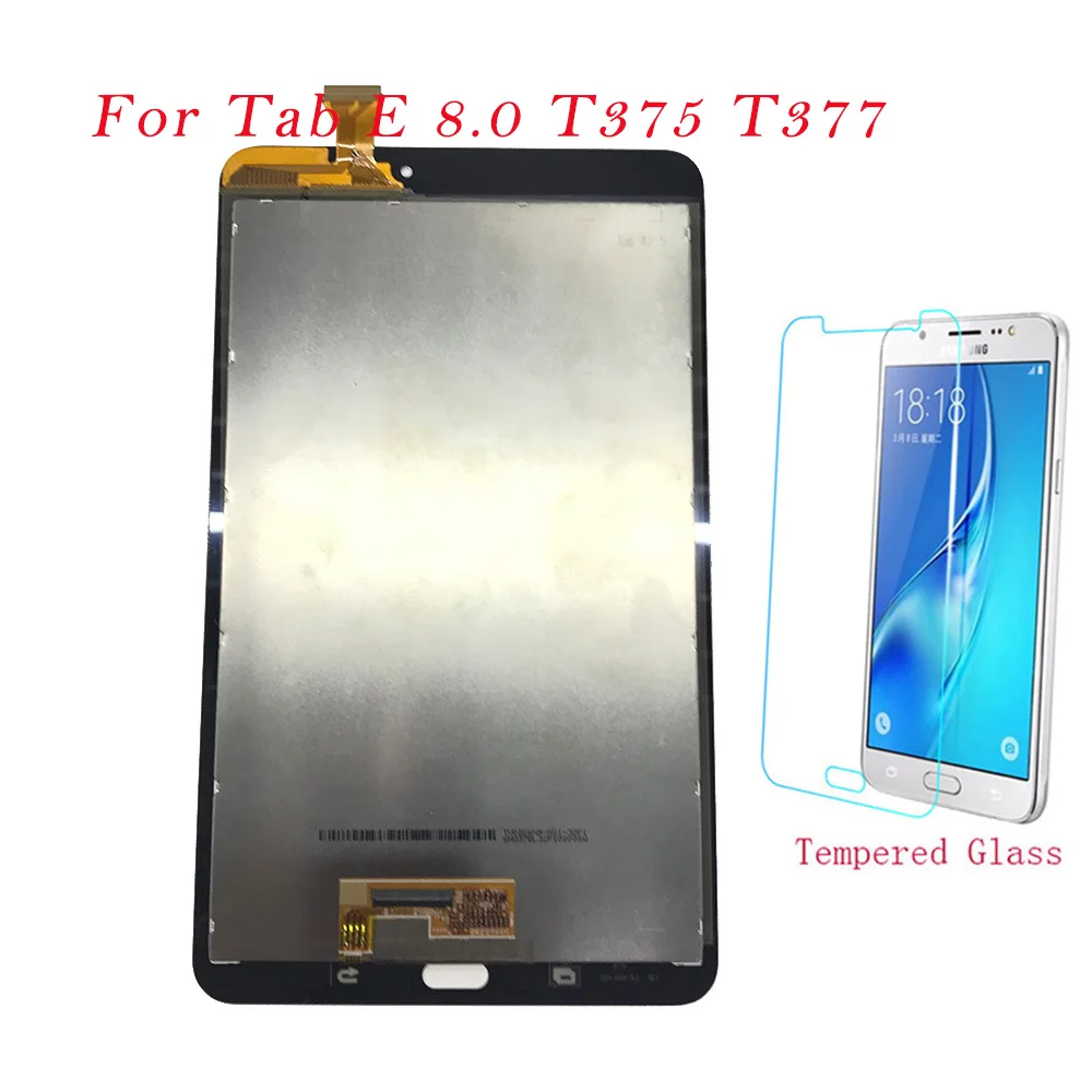 Тест-планшет LCDs для Samsung Galaxy Tab E 8 0 T375 T377 T377P T377R T377W T3777 ЖК-дисплей кодирующий