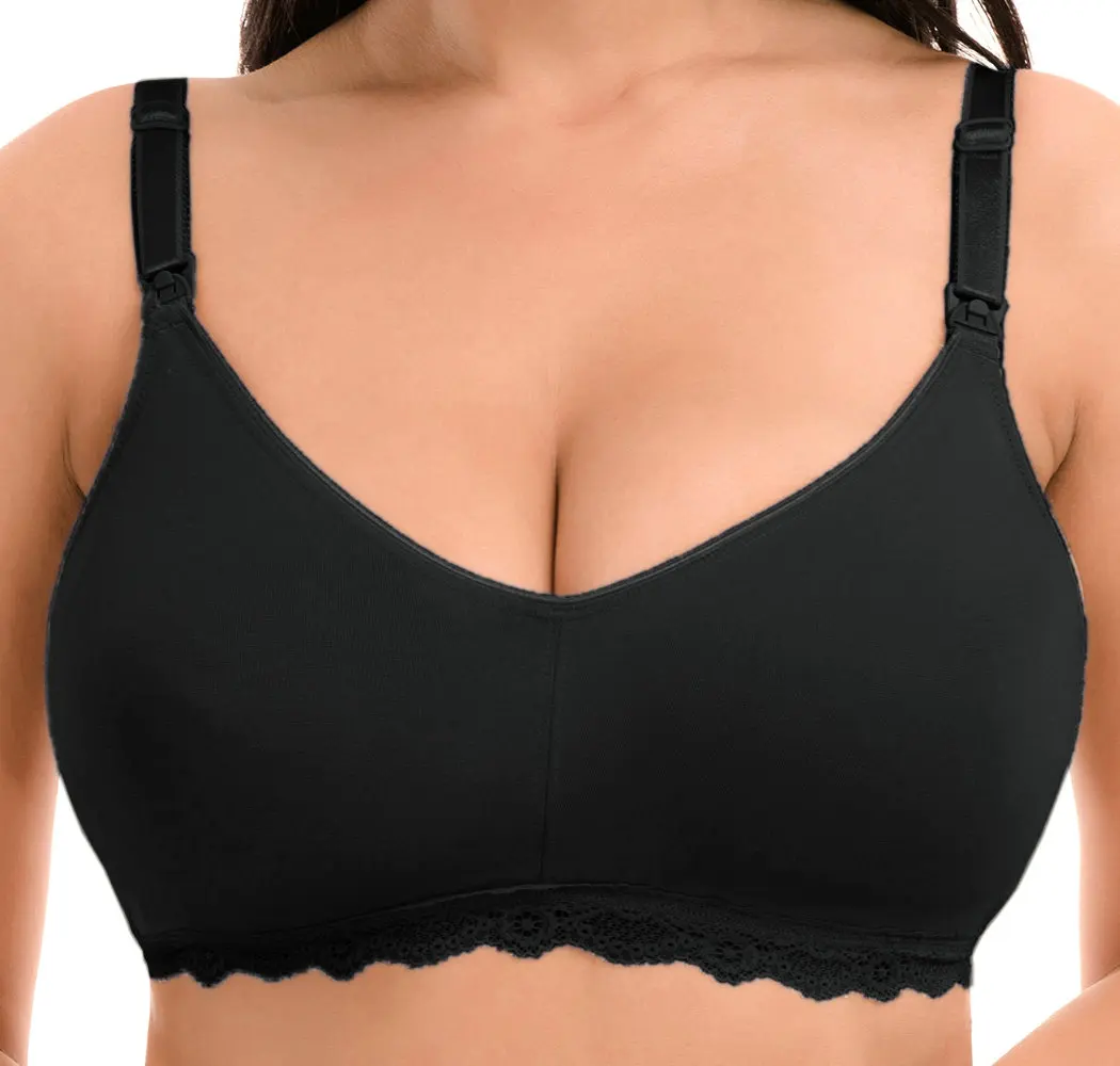 Ladies' Maternity Wireless Full Coverage Breastfeeding Nursing Bra 34-40 B-DD