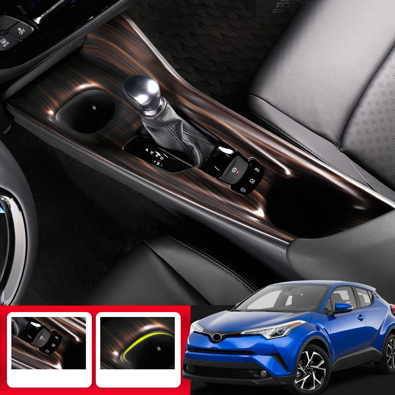 

Car Styling Interior Gear Position Panel Decorative Cover Trim 2pcs Left Hand Drive For Toyota C-HR CHR 2016-2018
