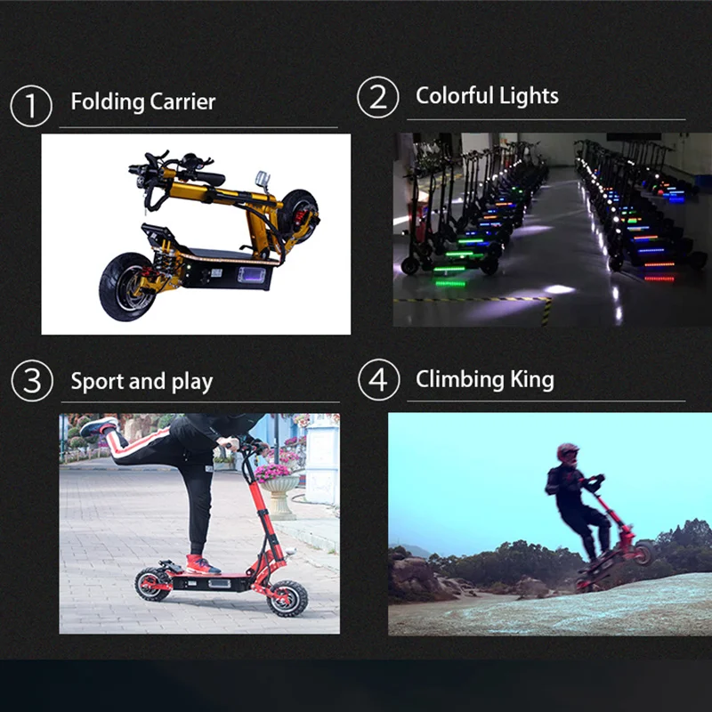  5000W 60V Electric Scooter 11