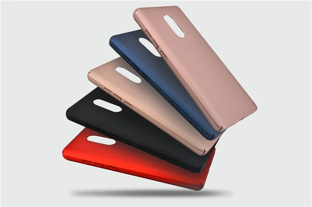 Luxury 5 Colors Hard Frosted PC Back Cover 360 Full Protection Case For Xiaomi Hongmi Note 4X Cell Phone Bag & |