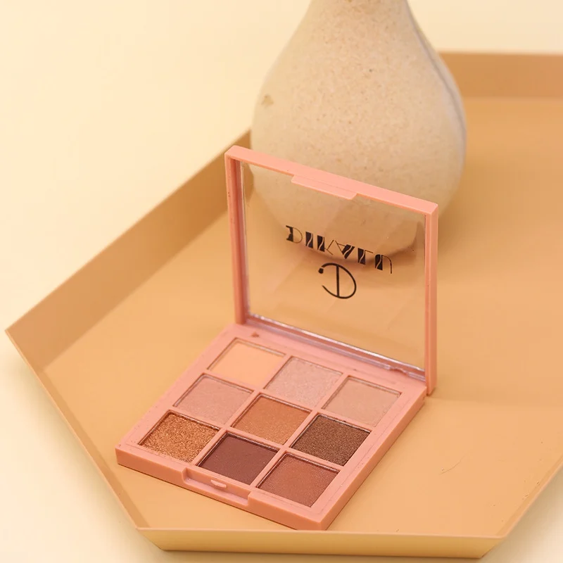 1 шт Профессиональный 9 Цвета макияж палитра блеск теней Matte Lasting тени порошок