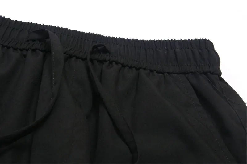 Side Strap Buckle Multi Pockets Cargo Baggy Shorts 3