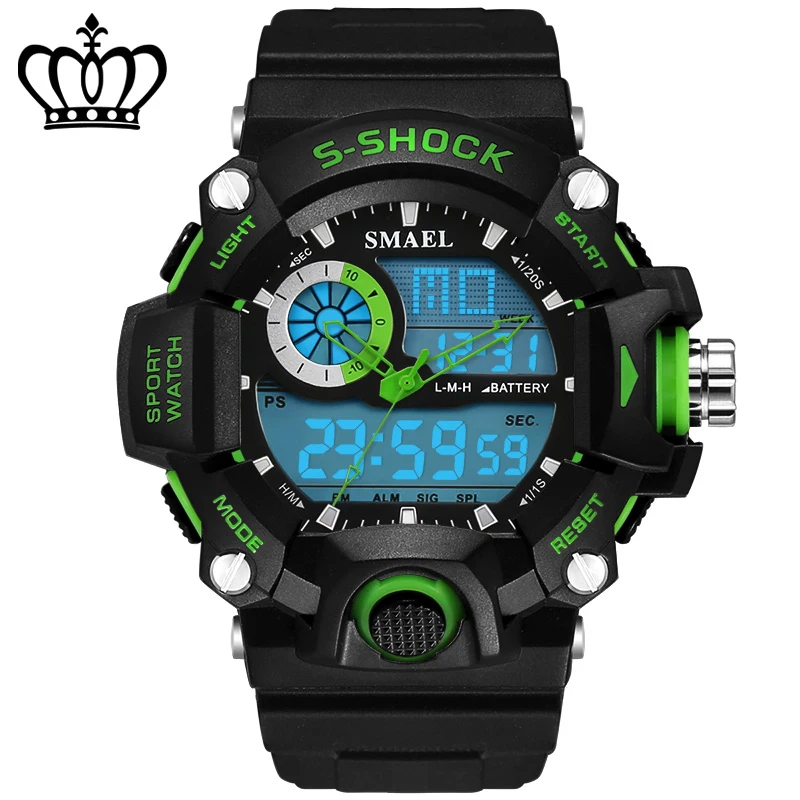 #cheap 2018 Fashion 50m Waterproof Led Sports ElectronicWatches Men Luxury Brand Watch S Shock Silicone Digital Wristwatch Saat 73 G