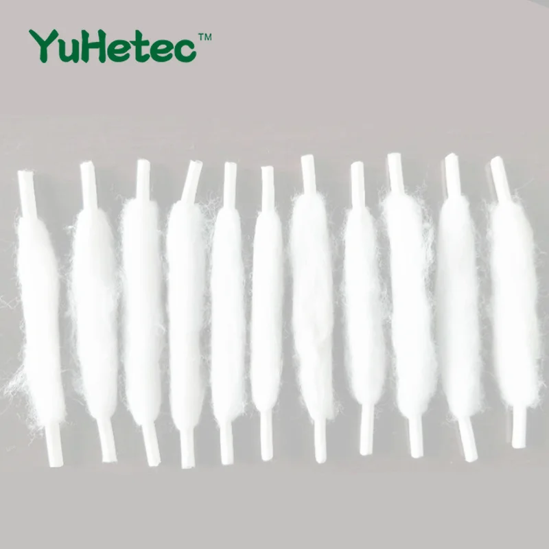 100PCS YUHETEC 100mm Shoelace like assembly Oil guide cotton Swabs for E-Cigarette 100PCS YUHETEC 100mm Shoelace like assembly Oil guide cotton Swabs for E-Cigarette