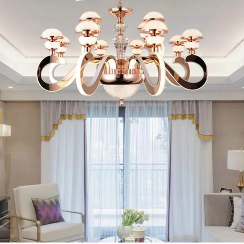 Post-Modern luxury LED Arylic Chandelier lights creative drop lighting new design living room dinning lamps | Освещение
