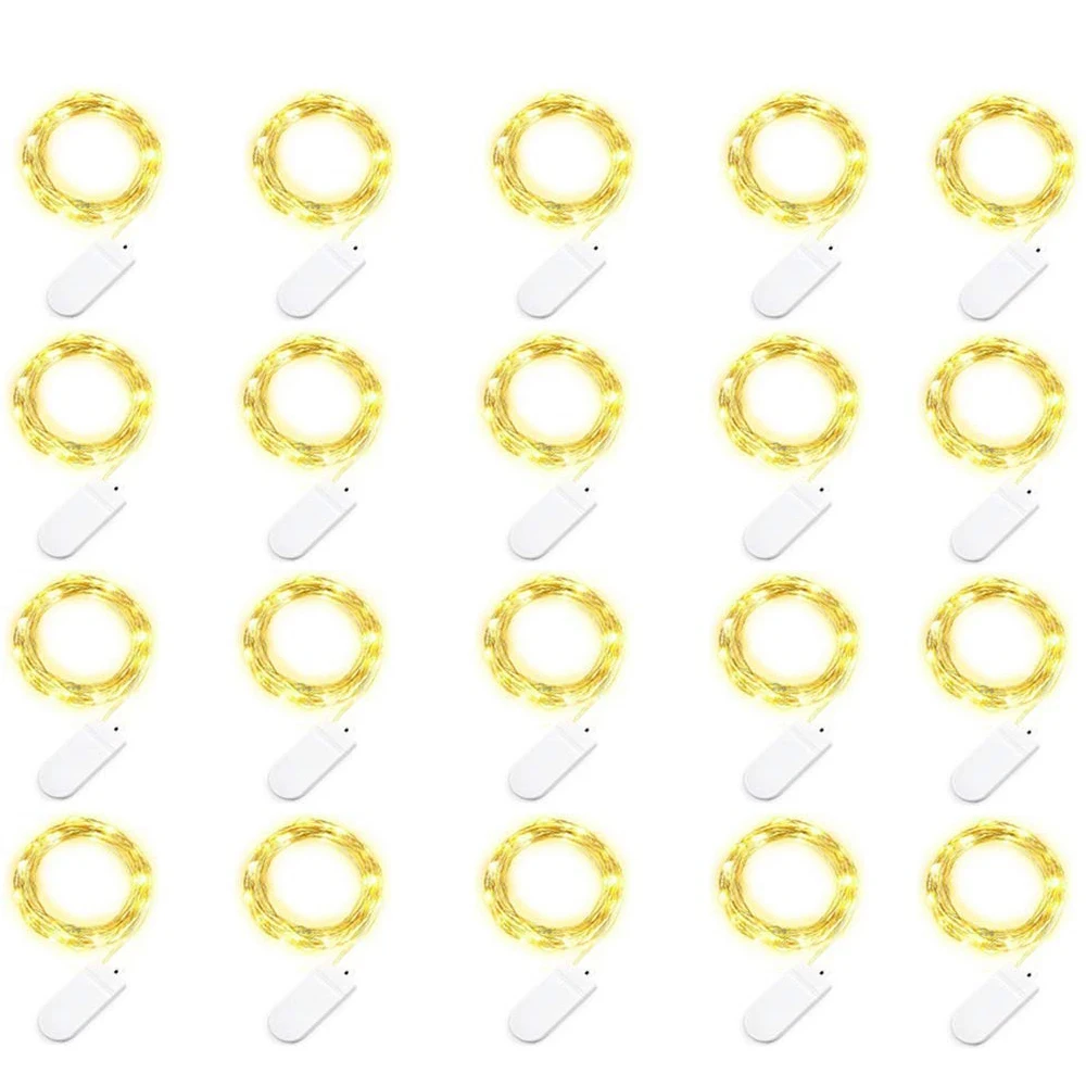 

Fairy String Lights, Starry String Lights 20 Pack 7.2ft 20 LED Moon Lights Battery Operated Fairy Lights LED Mini Lights Firefly