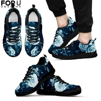 

FORUDESIGNS Vintage Floral Art Prints Women Air Mesh Flats Shoes Casual Lace-up Summer Breathable Nurse Sneaker Lady 2019 Shoes