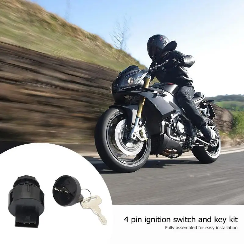 4 Pin ключ зажигания с ключами Замена для POLARIS SPORTSMAN 500 2000 2001 ATV