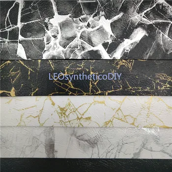 

91x134cm Marble Printed Faux Leather Fabric, Synthetic Leather Fabric, PU Leather Fabric for Bows DIY accessories P854