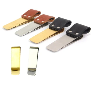 

1.5 / 2cm wide silver gold brass pen clip, notebook pen holder, stainless steel clips