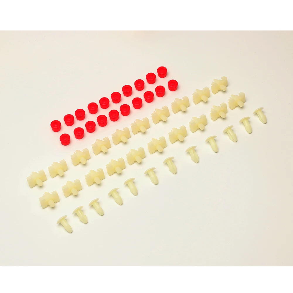 

52x Clamps Plugs Grommets Door Gasket Strip Trim Clips Set For Mercedes W123