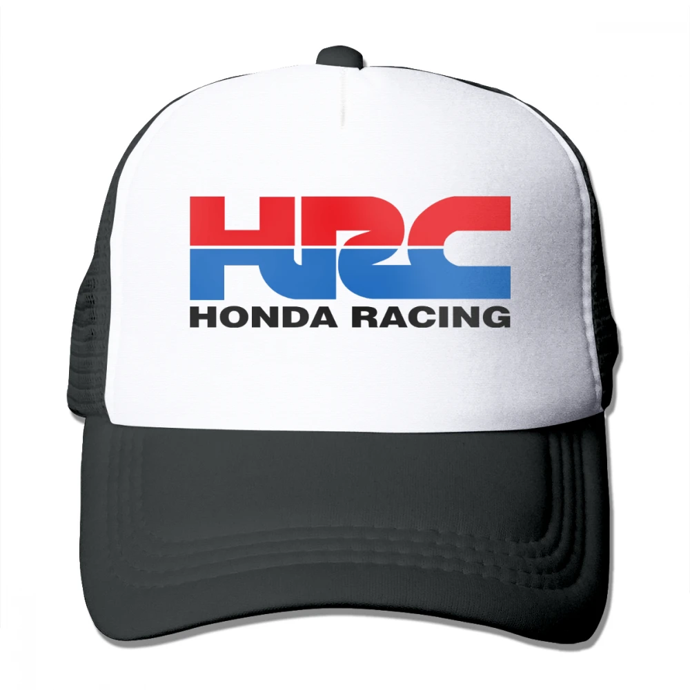 

New Summer Trucker Caps HRC Honda Racing Car Motorcycle Fans Print Adult Cool Baseball Mesh Net Trucker Caps Sun Cap Men Women